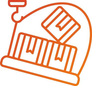 Overflow Shipment Icon Style vector