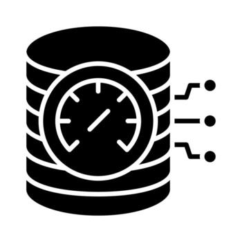 base de datos velocidad vector icono