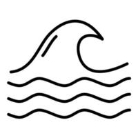 mar ola vector icono