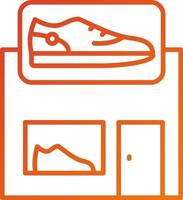 zapato tienda icono estilo vector
