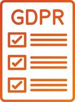 Gdpr Compliance Icon Style vector