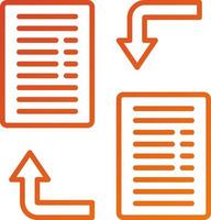 Data Transfer Icon Style vector
