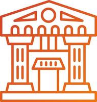 Architecture Museum Icon Style vector