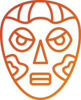 African Mask Icon Style vector