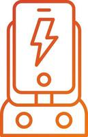 Charging Stand Icon Style vector