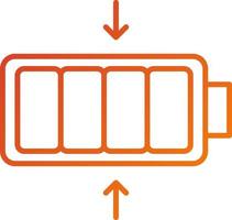 Small Battery Icon Style vector