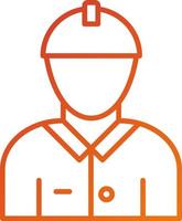Male Engineer Icon Style vector