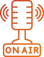 On Air Icon Style vector