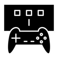 estilo de icono de juego de consola vector