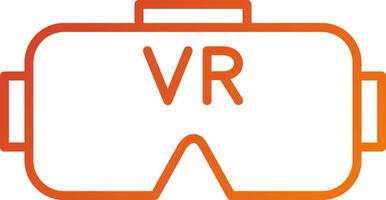 VR Headset Icon Style vector