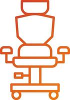 Gaming Chair Icon Style vector