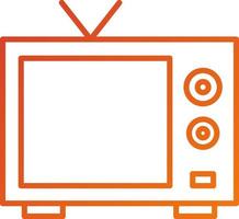 estilo de icono de televisión vector