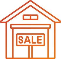 Warehouse For Sale Icon Style vector