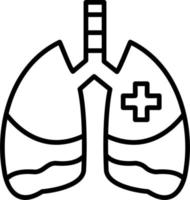 Lungs vector icon