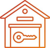 Warehouse Key Icon Style vector