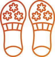 Slippers Icon Style vector