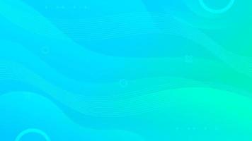 Abstract Gradient Blue Green liquid Wave Background vector