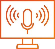 Voice Control Icon Style vector