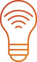 Smart Bulb Icon Style vector