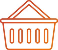 Shopping Basket Icon Style vector