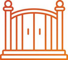 Entry Gate Icon Style vector