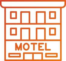 motel icono estilo vector