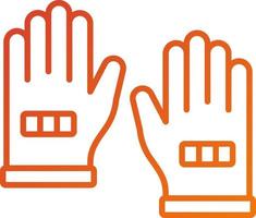 Rugby Gloves Icon Style vector