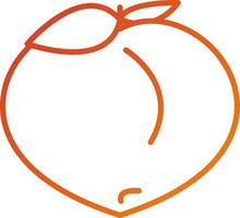 Peach Icon Style vector