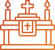 altar icono estilo vector