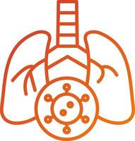 Lungs Infection Icon Style vector