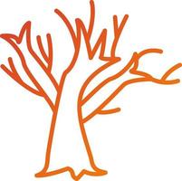 Dry Tree Icon Style vector