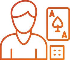 Gambling Addiction Icon Style vector