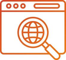 Internet Research Icon Style vector