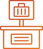 Baggage Area Icon Style vector