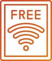Free Wifi Icon Style vector