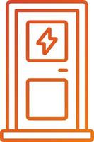 Electric Door Icon Style vector