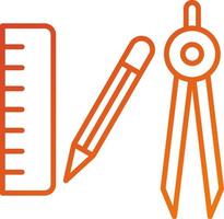 Mathematics Tools Icon Style vector