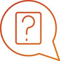 Question Icon Style vector