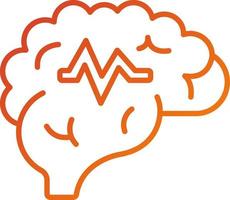 Human Brain Icon Style vector