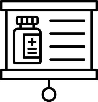 icono de vector de presentación