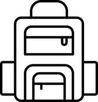 Backpack vector icon