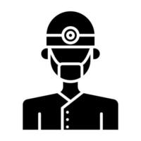 Male Dentist vector icon