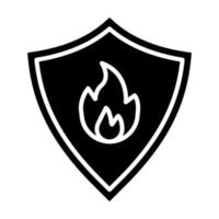 Firefighter Badge vector icon