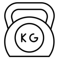 Kettlebell vector icon