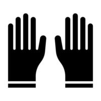 Rubber Gloves vector icon