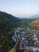 Malays village aerial view photo