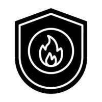 Fire Shield vector icon