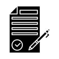 Contract vector icon