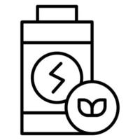 Bio Battery vector icon