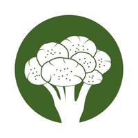 brócoli icono vector